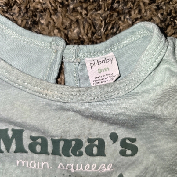 PL Baby "Mama's Main Squeeze" Lemon Onesie & Tutu Leggings Set, Size 9M - Picture 4 of 4
